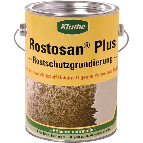 Primaire antirouille Rostosan Plus gris 375 ml boîte KLUTHE (Par 3) (1/2)