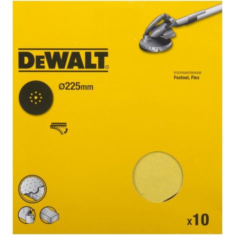Dewalt krążek 225mm p 60 9 otworów /10szt.
