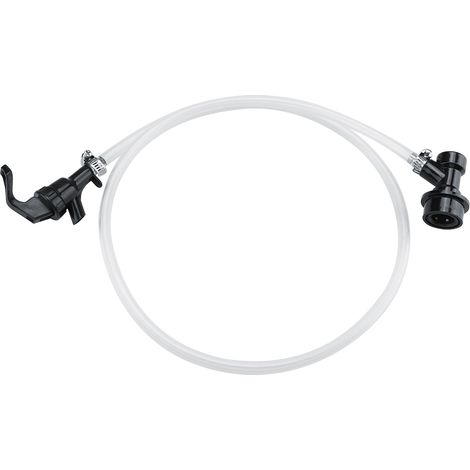 Bière Robinet Tireuse 100cm Tuyau avec Bouchon Fût et Raccord Ball Lock pour Fût de Bière Fête Camping (1/5)
