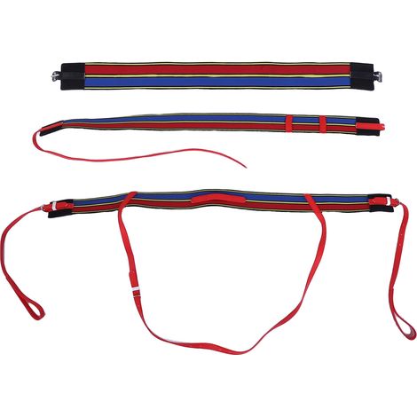 Ensemble de 3 ceintures d'équitation élastiques et extensibles, sangle de sécurité, harnais de poitrine, accessoires pour l'équipement de course hippique (1/5)