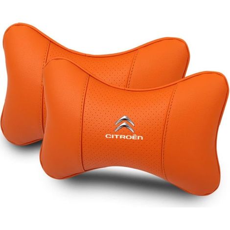 2pcs appuie-tête,cuir,mémoire de forme,réglable,support cervical,voiture,citroën (1/5)
