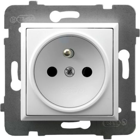 Aria Einzelsteckdose mit/ohne weißem GP-1UZ/m/00