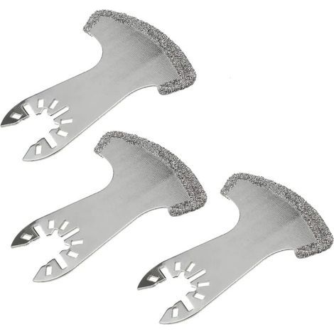 [JAMAIS UTILISÉ] Lot de 3 lames de scie à joint, pointe diamant, grain oscillant, lames multifonctions (1/3)