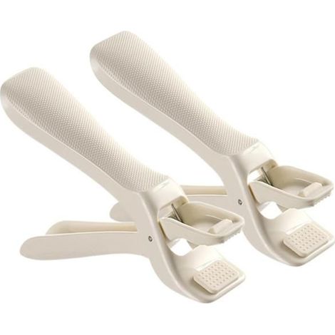 2 Pièces Pince à Bol Anti-Brûlure, Poignée Ergonomique, Pince Isolante pour Plats Chauds, Accessoire Cuisine Polyvalent pour Micro-ondes et Four (1/5)
