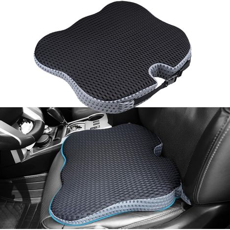 Coussin Coccyx - Coussin Rehausseur Siège Auto et Bureau - Forme U pour Soulagement Coccyx - 47 x 43 x 5 cm - 1 Pièce