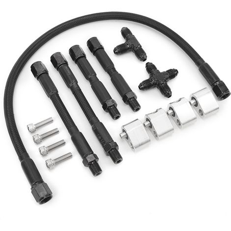 Kit di tubi di collegamento per vapore di raffreddamento in acciaio inox, 4 porte per motori serie LS. (1/5)