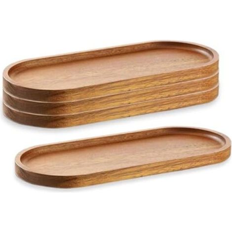 Plateaux de service en bois, plateaux à charcuterie, plateaux ovales en bois, planches à fromage-AquaForge (1/5)