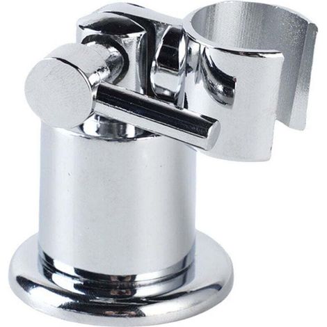 Duschkopfhalterung, 180° verstellbare Duschkopfhalterung, verchromte Metall-Handbrausehalterung mit Schrauben zur einfachen Montage, ideal für Badezimmer, robust und langlebig