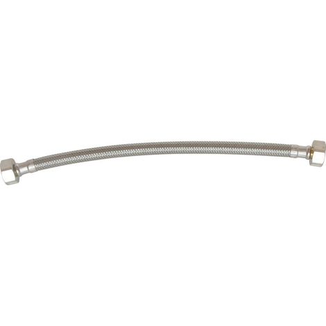 Flexible sanitaire - Raccord 2 écrous tournants 1/2" - Longueur : 300mm - DN8 (1/3)