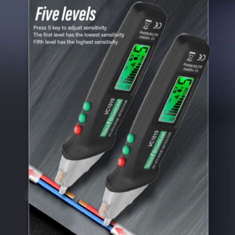 Stylo Detecteur Tension - Sans Contact - Alarme Sonore - Pour Verification Electrique - 1 Piece (1/5)