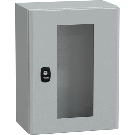 Spacial S3D - H400xL300xP200 mm + porte vitrée - NSYS3D4320T (1/2)