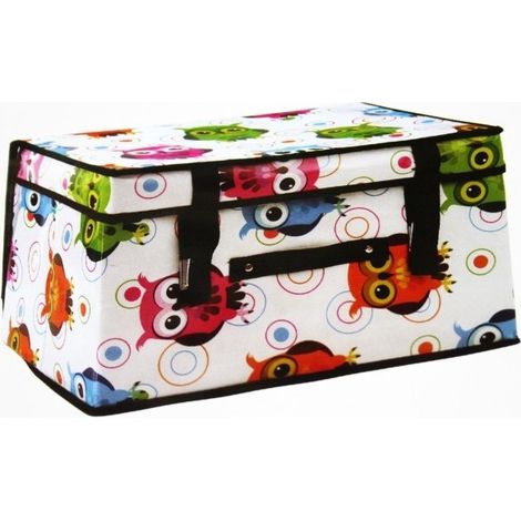 TrAdE Shop Traesio - Box Scatola Porta Biancheria Abiti Oggetti 60x40x30 Cm Contenitore Salvaspazio -