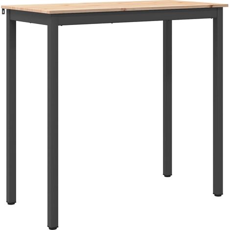 Tavolo da bar Naturale 110 x 55 x 105 cm Pino massello vidaXL