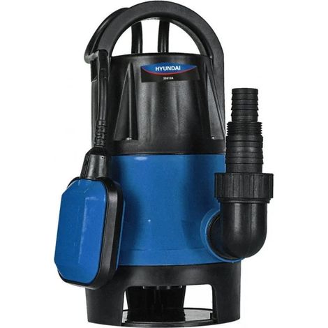 Pompe e'lectrique submersible Hyundai 35612 pour aspiration d'eau sombre et claire 750W classification IPX8 avec flotteur