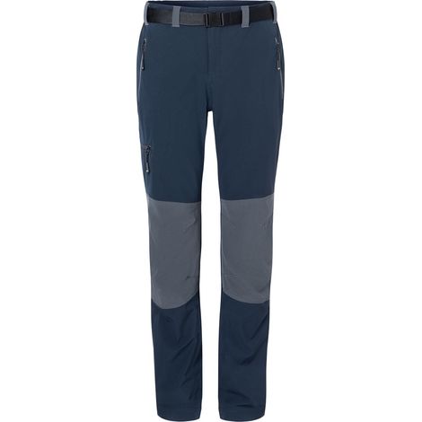 James & Nicholson Bi-elastische Herren Trekkinghose JN1206 Gr. M navy/carbon (1/5)