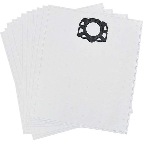 Pièces de rechange EZ SPARES pour aspirateurs Karcher WD4, WD5, WD5/P, MV4, MV5, MV6 - Lot de 12 filtres pour nettoyage humide/sec (1/5)