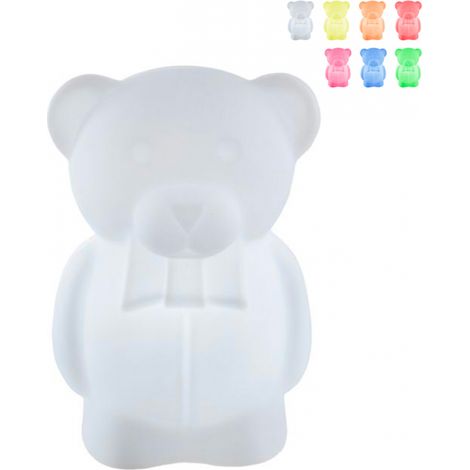 Lámpara osito de diseño para habitaciones de niños Charlie Slide - Blanco (1/4)