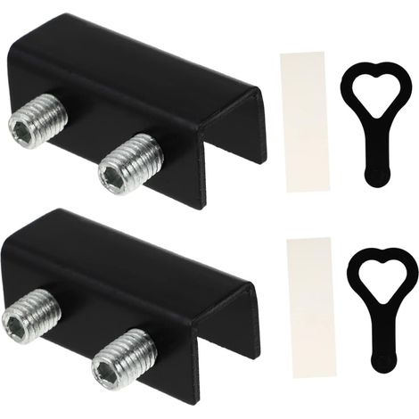 2pièces Verrous De Fenêtre Coulissants Aluminium Alliage Sécurité Pour Animaux Limiteur Ouverture Système Anti-cambriolage Installation Facile Pour Maisons Et Bureaux