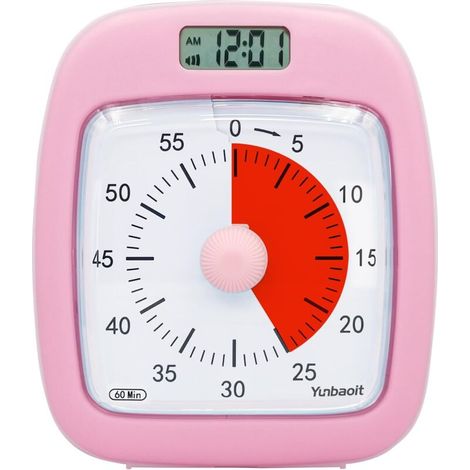 royaluxe -Minut Enfant Yunbaoit avec Horloge et Veilleuse Minut Visuel VT07S avec Alerte en Option Minut Silencieux de 60 Minutes avec Rappel de Faible Puissance (1/5)