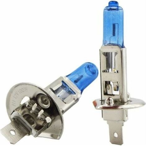 Ulisem 10 Stück H1 100 W Halogenlicht, hellweiß, Autoscheinwerferlampen, 12 V, 6000 K, Autoscheinwerfer, Lenklampe, Bremssignal, Rückfahrlicht (1/4)