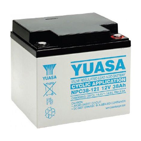 Batterie plomb étanche NPC38-12 Yuasa 12v 38ah