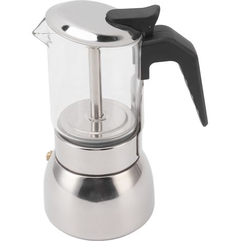 Cafetière portable multifonctionnelle à double valve en acier inoxydable résistant aux hautes températures, 200 ml, idéale pour la maison et les cafés. (1/5)