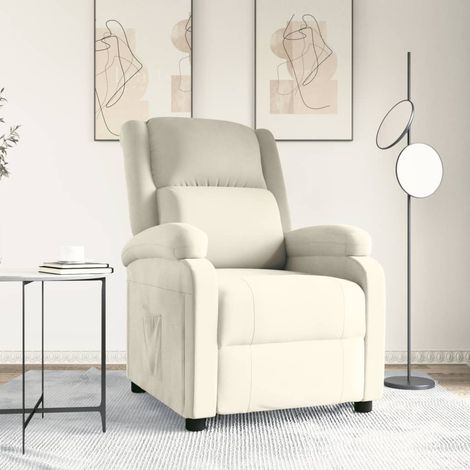 Relaxsessel Creme Samt (1/5)