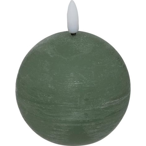 Bougie Boule à LED "Molia" 12cm Vert