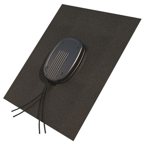Ubbink – Tuile de traversée de toit solaire 15°-55° – Pour 2 caloducs jusqu'à 50 mm – PE résistant aux UV – Étanchéité garantie