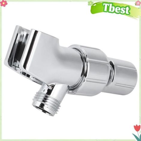 Support de pomme de douche, adaptateur de douche, inverseur avec connexion filetée G1/2 pour ensembles de tuyaux de salle de bain (1/4)