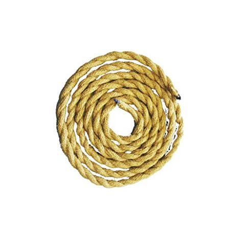 Cavo In Corda Di Canapa Intrecciata 2 x O.75 mm. Rotolo da 5 m.