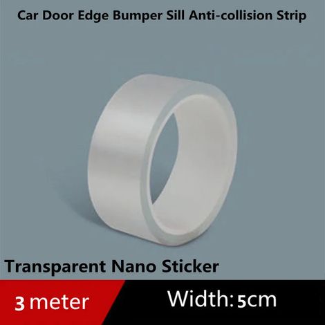 (Autocollant transparent) Film protecteur pour portières de voiture,protection anti-rayures,seuils de porte,pare-chocs en fibre de carbone,autocollants anti-collision,style automobile (1/3)