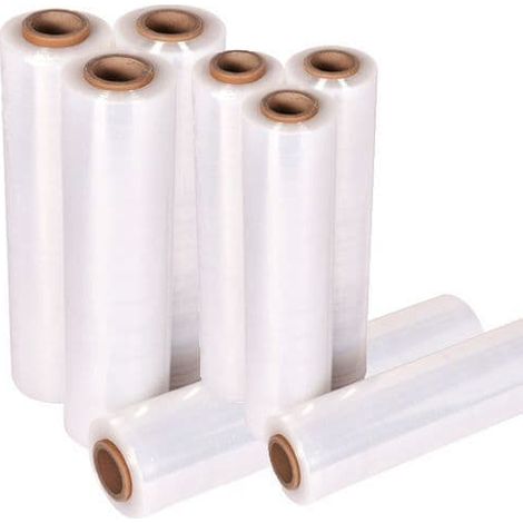 1 x Clear Shrink Pallet Wrap 400mm Rolls (Standard Core)