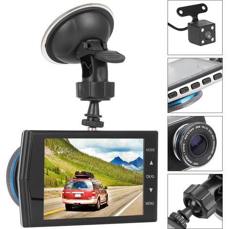 4-Zoll-Auto-Fahrrekorder mit Touchscreen, integriertem G-Sensor und MOV-Videoformat – Dashcam (1/5)