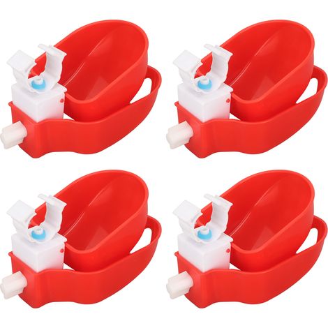 Lot de 10 abreuvoirs automatiques à remplissage automatique avec filet pour poussins, canards, oies, dindes et lapins. (1/5)