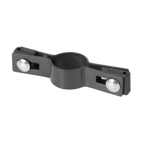 Schelle Strend Pro EUROSTANDARD, 38 mm, Mittelschelle, anthrazit, RAL7016, für Rundpfosten