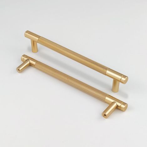 Lot de 2 Poignées de Placard Modernes Doré Entraxe 160mm (1/5)