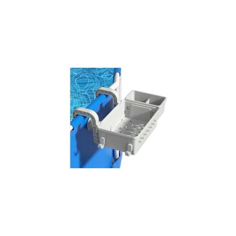 Panier Rangement Piscine, Panier de Rangement au Bord de Piscine, Panier Rangement Piscine Hors Sol, Panier de Rangement pour Piscine - Crezuo (1/4)