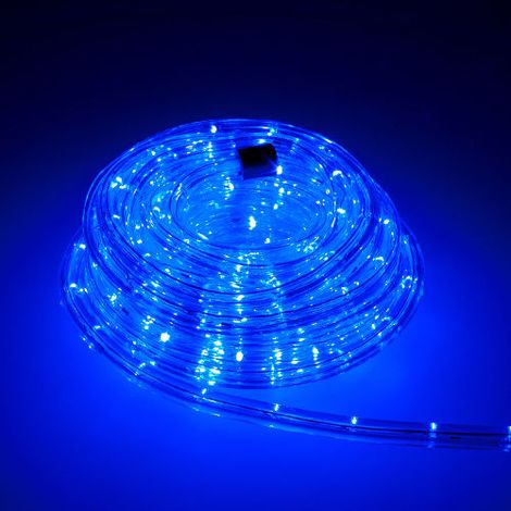 LED Lichtschlauch Komplett Set mit Zubehör Lichterkette Beleuchtung F3 LED für Drinnen/Draußen Weihnachten Beleuchtung Dekoration Lichterschlauch, Blau 20m (1/3)