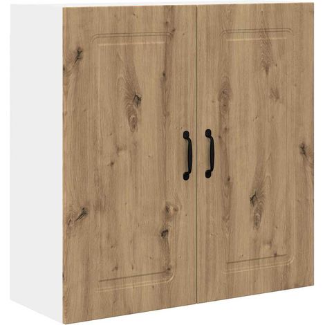 Meuble mural de cuisine,Armoire de cuisine Chêne artisanal 80 x 31 x 80 cm CFW14755 (1/5)