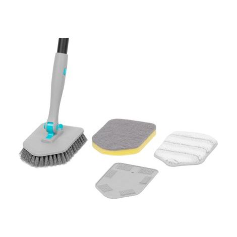 Bürste Strend Pro, 3in1, multifunktional, Reinigungsbürste, für Fliesen und Glas, mit Teleskopstiel 124,5 cm