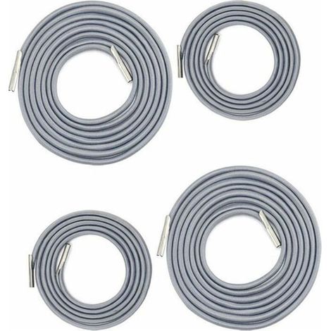 Remplacement Corde Élastique Universelle pour Fauteuil Relax, Chaise Longue , Zero Gravity Chaise Pliante, Fauteuil Relax Bungee (2 x 2.2m+2 x 1.4m gris foncé)LO-Ron (1/5)