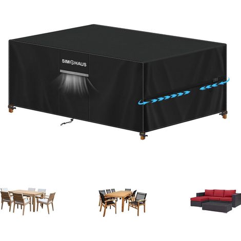Gartenmöbel Abdeckung 160x90x75cm Wasserdicht 420D Oxford UV-Beständig