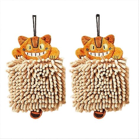 Cartoon Cat essuie principal Super doux Chenille microfibre pour cuisine et salle de bain rapide Dry absorbant maison (1/5)