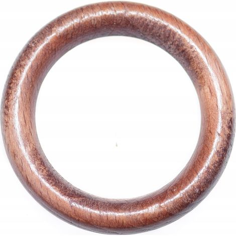 Anneaux en bois pour tringles à rideaux, macramé, attrape-rêves, AULNE 50 pièces (1/5)