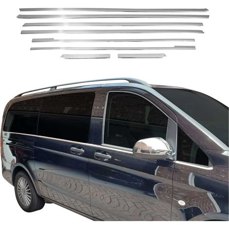 Garniture de Fenêtre pour Mercedes Vito W447 2014-2026 Acier Inox 8Pcs (1/5)
