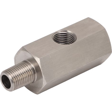Capteur de pression d'huile en acier inoxydable, raccord 1/8NPT, connecteur de pression d'huile pour transmetteur OE, pièces automobiles (1/5)