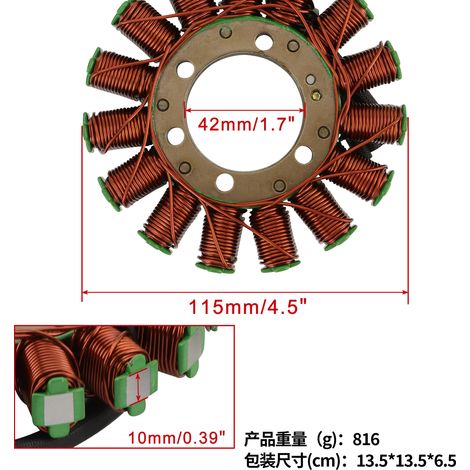 Die Statorspule ist passend für CBR600 CBR600RR 2013-2021 31120-MJC-D01 (1/4)