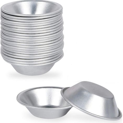 Eierkuchenformen - 25 Stück - Backformen - Mini-Quicheform - Gebäckform - Zum Backen/Catering/Zubereiten von Eierkuchen/Puddings