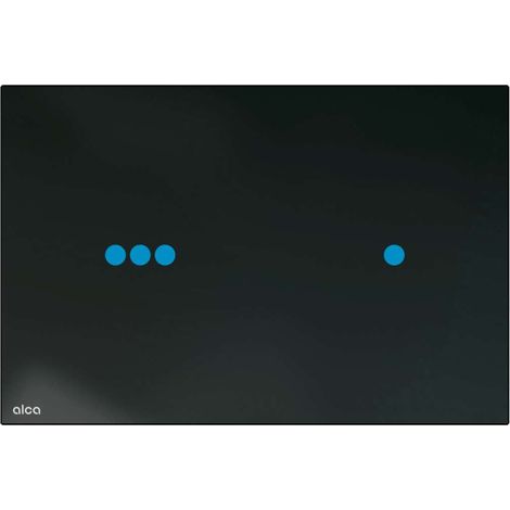 Alca - Mando electrónico de empotrar, con retroiluminación, para módulos de instalación Slim, cristal/negro NIGHT LIGHT-3-SLIM (1/2)
